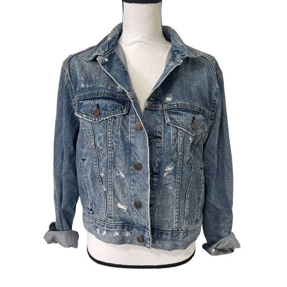 BDG Urban Outfitters Distressed Jean Jacket M - Picture 1 of 10
